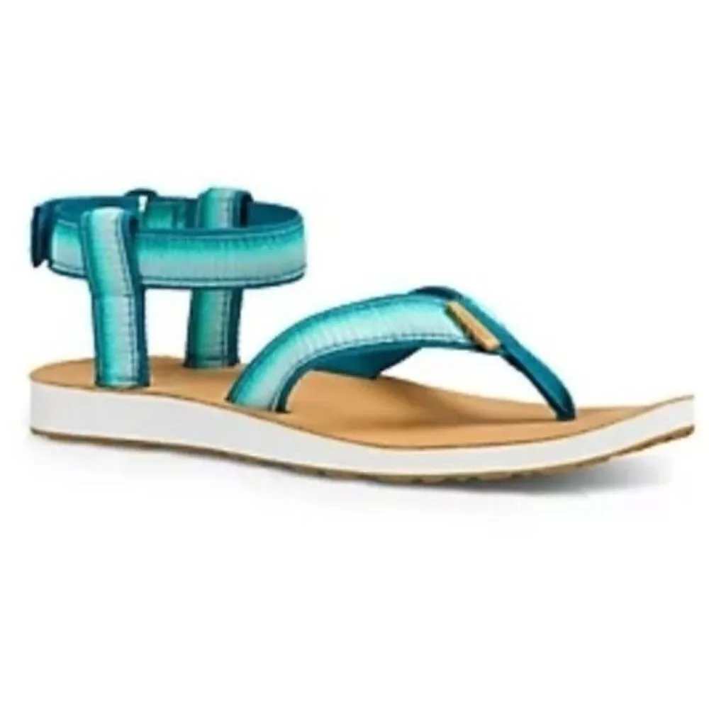 Teva teal hombre gladiador sandals leather sole aqua us 5 BoxA